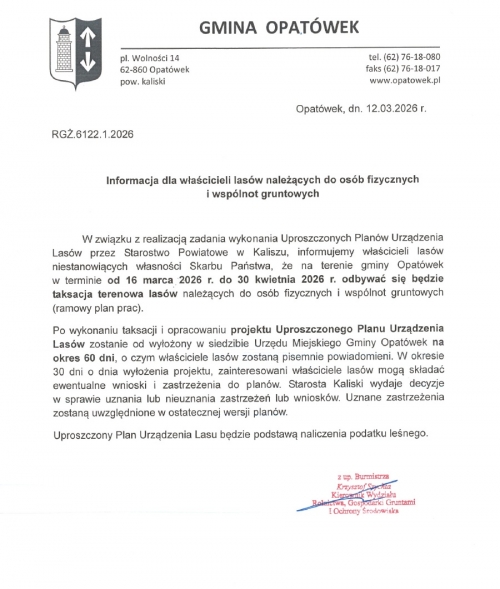 obrazek mgormacja dla właścicieli lasów należących do osób fizycznych i wspólnot gruntowych wiecej