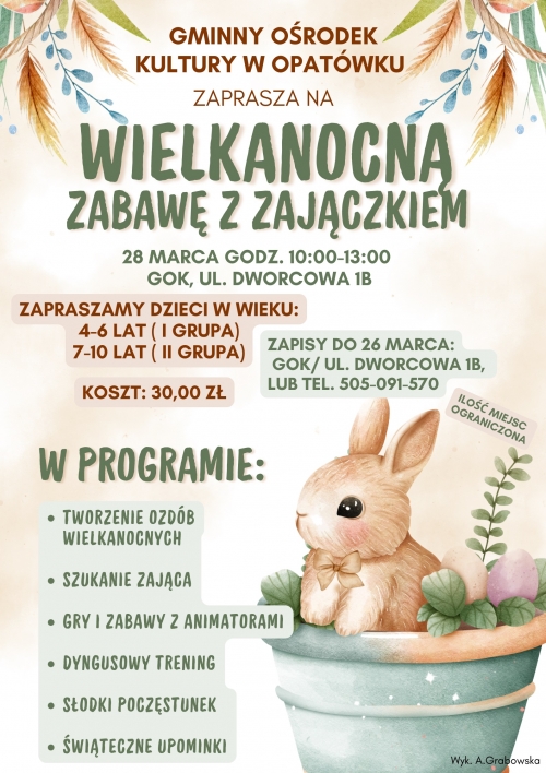 obrazek ookuwS: Wielkanocna zabawa z zajączkiem  wiecej